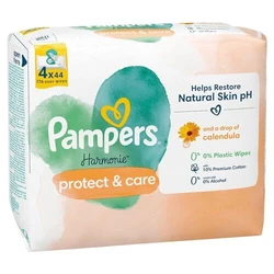 Pampers Harmonie Protect & Care vochtige doekjes 4 x 44 doekjes = 176 babydoekjes