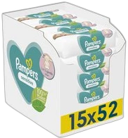 Pampers Sensitive Billendoekjes - 15 x52 - 780 doekjes