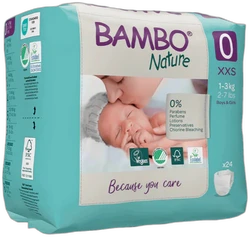 Bambo Nature luiers maat 0 - 24 luiers Bambo Nature luiers maat 0 - 24 luiers