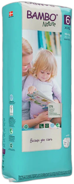 Bambo Nature luiers maat 6 - 40 luiers Bambo Nature luiers maat 6 - 40 luiers