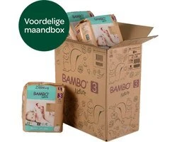 BAMBO Nature Luiers - Maat 3 (4-8 kg) - 168 stuks Maandbox