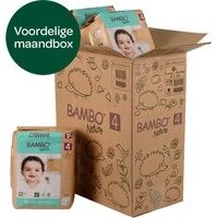 BAMBO Nature Luiers - Maat 4 (7-14 kg) - 144 stuks Maandbox
