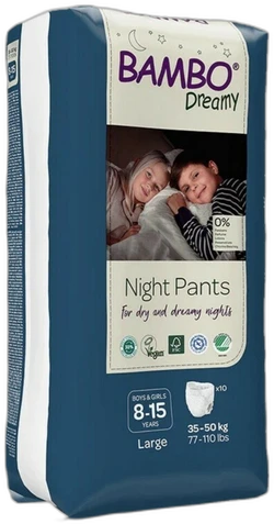 Bambo Nature Dreamy Nachtluierbroekjes 8-15 jaar - 10 luiers