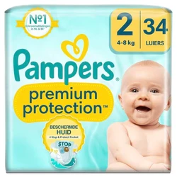 Pampers Premium Protection Maat 2 - 34 Luiers