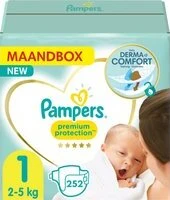 Pampers Premium Protection luiers - Maat 1 - 252 luiers Pampers Premium Protection luiers - Maat 1 - 252 luiers