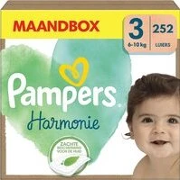 Pampers Harmonie luiers maat 3 (6-10KG) - 252 luiers