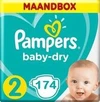 Pampers Baby Dry Maat 2 - 174 Luiers Maandbox