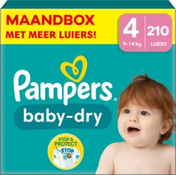Pampers - Baby Dry - Maat 4 - Maandbox - 210 stuks