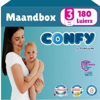 Confy Premium - Maat 3 - 180 luiers
