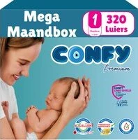 Confy Premium - Maat 1 - 320 Luiers 