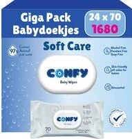 Confy Soft Care Billendoekjes - 24 x 70 Stuks