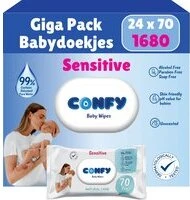 Confy Sensitive Billendoekjes - 24 x 70 Stuks