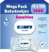 Confy Sensitive Billendoekjes - 12 x 120 Stuks