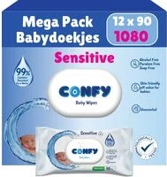 Confy Sensitive Billendoekjes - 12 x 90 Stuks