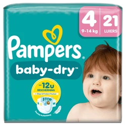 Pampers Baby-Dry maat 4 - 21 stuks