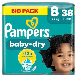 Pampers Baby-Dry Maat 8 - 38 Luiers Pampers Baby-Dry Maat 8 - 38 Luiers