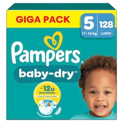 Pampers Baby-Dry Maat 5 - 128 luiers Pampers Baby-Dry Maat 5 - 128 luiers