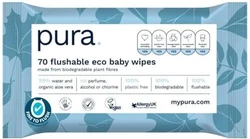 Pura doorspoelbare babydoekjes - 70 doekjes