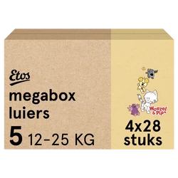 Etos Luiers Puur & Zacht Maat 5 - 112 luiers