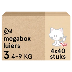 Etos Luiers Puur & Zacht Maat 3 - 160 luiers