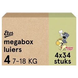 Etos Woezel & Pip Luiers Maxi Maat 4 - 136 luiers