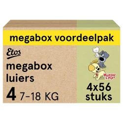 Etos Woezel & Pip Luiers Maxi  Maat 4 - 224 luiers