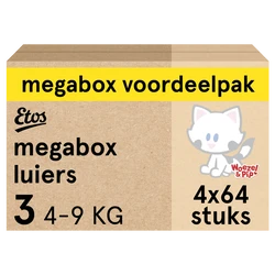 Etos Woezel & Pip Luiers Midi Maat 3 - 256 luiers