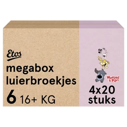 Etos Woezel & Pip Luierbroekjes Extra Large Maat 6 80 broekjes