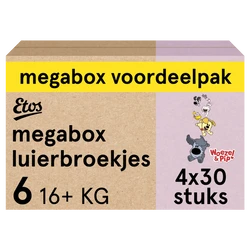 Etos Woezel & Pip Luierbroekjes XL Maat 6 - 120 broekjes