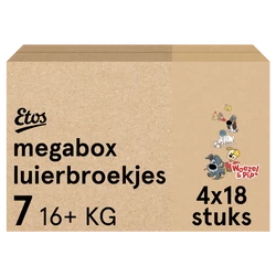 Etos Woezel & Pip Luierbroekjes XXL Maat 7 - 72 luiers