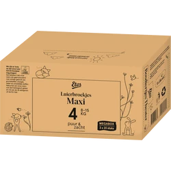 Etos Puur & Zacht Luierbroekjes Maat 4 Maxi 8-15 kg 60 stuks