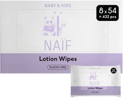 Naïf Lotion Billendoekjes 8-pak (8x54)
