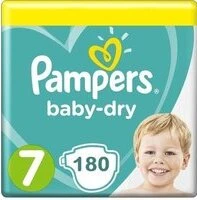 Pampers Baby Dry Maat 7 - 180 Stuks Pampers Baby Dry Maat 7 - 180 Stuks