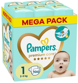 Pampers - Premium Care - Maat 1 - Mega Pack - 100 luiers