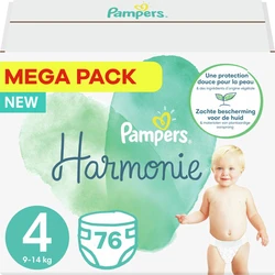 Pampers - Harmonie - Maat 4 - Mega Pack - 76 stuks