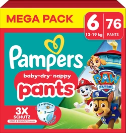 Pampers - Baby-Dry Pants Maat 6 (14kg-19kg) - 76 Luiers