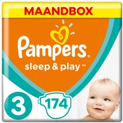 Pampers - Sleep&play - Maat 3 - Maandbox - 174 stuks