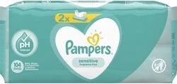 Pampers Sensitive Babydoekjes 2-pak (2x52)