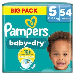 Pampers - Baby-Dry - Jumbo pak - Maat 5 Pampers - Baby-Dry - Jumbo pak - Maat 5