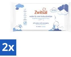 Zwitsal Water & Care Babydoekjes - 2x75 