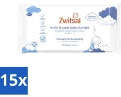 Zwitsal Water & Care Babydoekjes - 15x75 doekjes